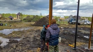 Заказать монтаж винтовых свай в Полысаево - цена под ключ с доставкой от 1890 шт