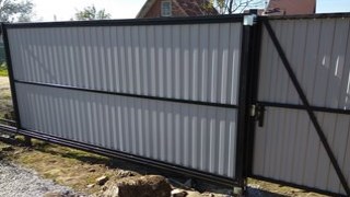 Купить сваи для ворот в Полысаево. Заказать ворота на сваях под ключ от 22044 руб